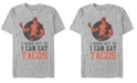Fifth Sun Marvel Men's Deadpool I Workout For Tacos, Short Sleeve T-Shirt